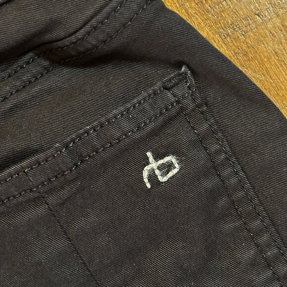 🖤 Rag & Bone Black Skinny Pants | Cotton Stretch | Size 26 - Picture 8 of 12